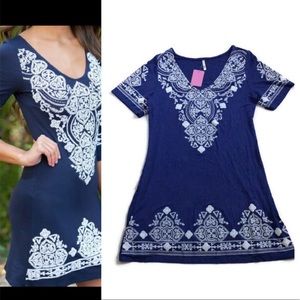 NWT VOLL Tribal Pattern Embroidered Dress XL